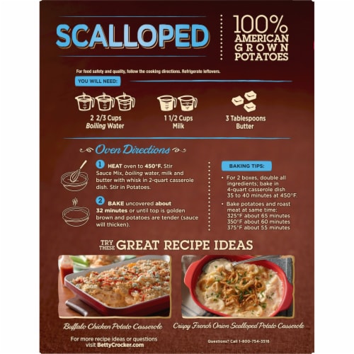 Betty Crocker™ Scalloped Potatoes Value Size Perspective: right