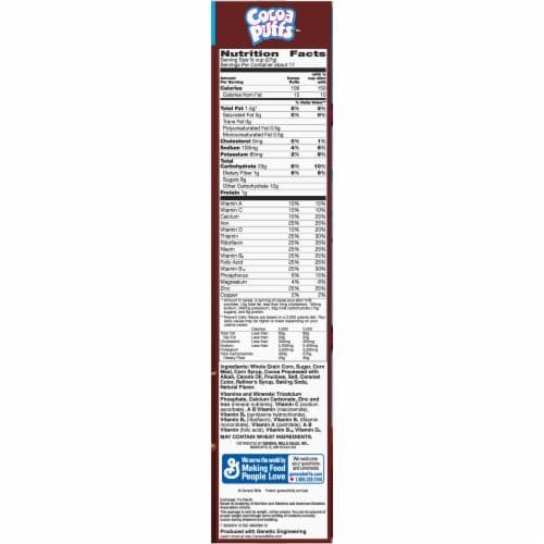 Cocoa Puffs Chocolate Cereal Perspective: right