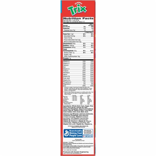 Trix Fruit Flavored Cereal Perspective: right