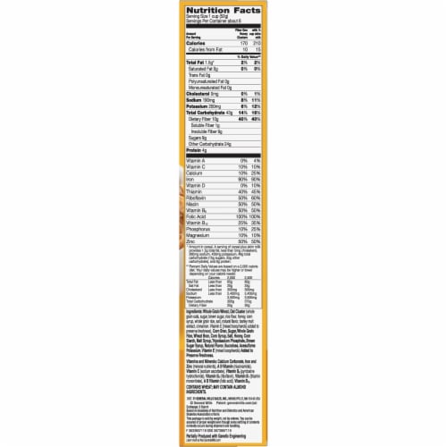 General Mills Fiber One Honey Clusters Cereal Perspective: right