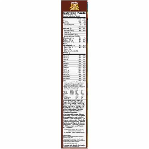 Chocolate Lucky Charms Cereal Perspective: right