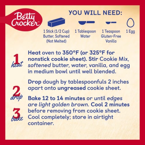 Betty Crocker™ Gluten Free Chocolate Chip Cookie Mix Perspective: right
