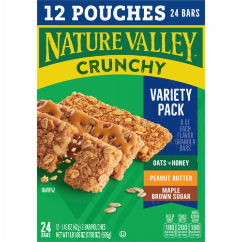 Nature Valley Crunchy Granola Bar Variety Pack Perspective: right