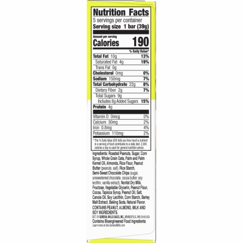 Nature Valley Peanut Butter Chocolate Three Layer Granola Nut Bars Perspective: right