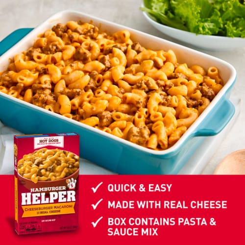 Hamburger Helper™ Cheeseburger Macaroni Made With Real Cheese Perspective: right