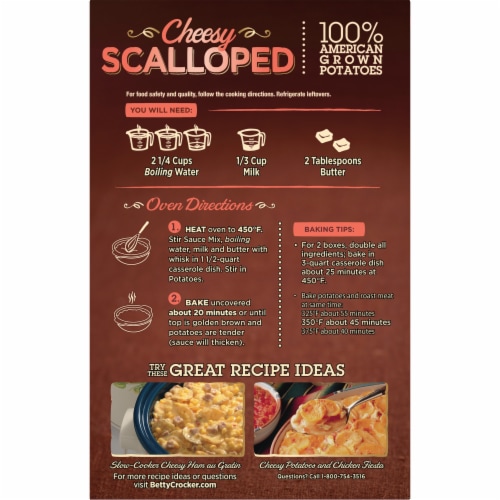 Betty Crocker Cheesy Scalloped Potatoes Perspective: right