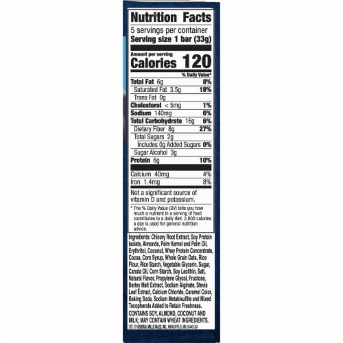 Fiber One Protein Coconut Almond Chewy Bars Perspective: right