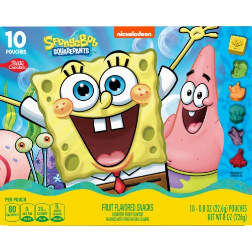 Nickelodeon SpongeBob SquarePants Gluten Free Fruit Flavored Snacks Perspective: right