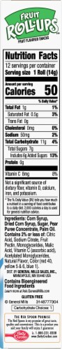 Fruit Roll-Ups Boo Berry Razzle Boo Blitz Fruit Flavored Snacks Perspective: right