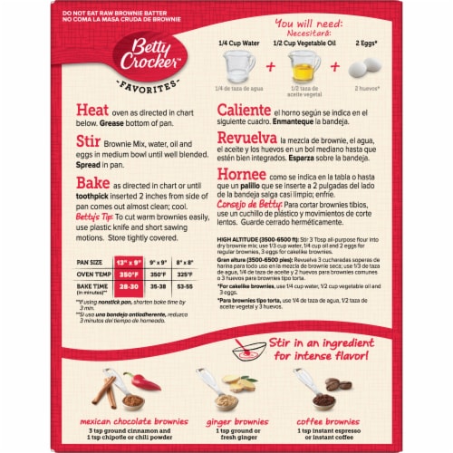 Betty Crocker™ Favorites Dark Chocolate Brownie Mix Perspective: right
