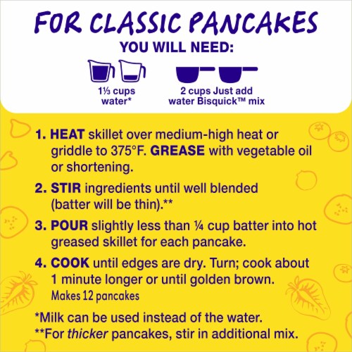 Betty Crocker™ Bisquick™ Just Add Water Buttermilk Pancake & Waffle Mix Perspective: right