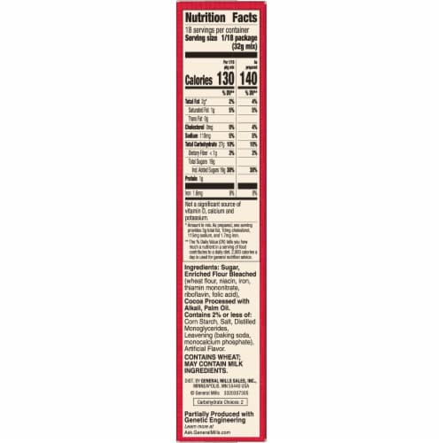 Betty Crocker Low Fat Fudge Family Size Brownie Mix Perspective: right