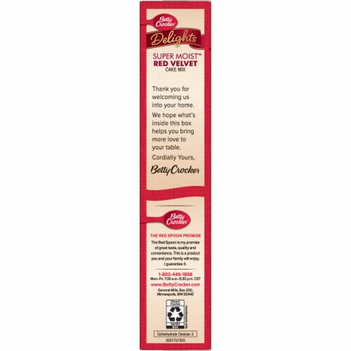 Betty Crocker™ Delights Super Moist™ Red Velvet Cake Mix Perspective: right