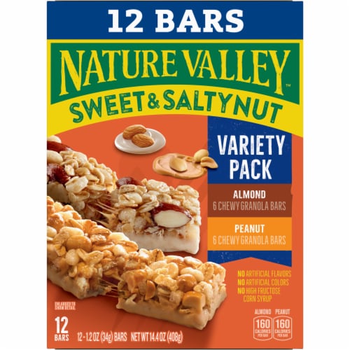 Nature Valley Granola Bars Sweet and Salty Nut Variety Pack Perspective: right