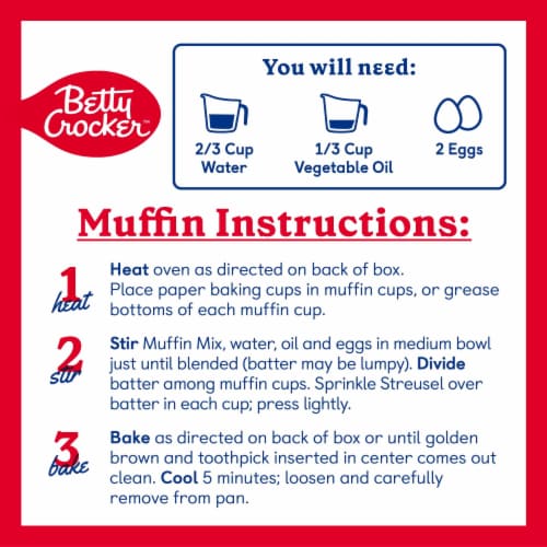 Betty Crocker Lemon Poppy Seed With Streusel Muffin & Quick Bread Mix Perspective: right