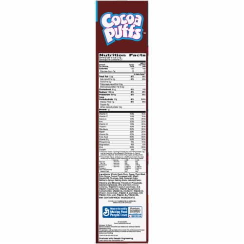 Cocoa Puffs Cereal Giant Size Perspective: right