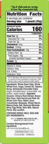 Nature Valley Backpackers S'mores Chewy Oatmeal Bites Perspective: right
