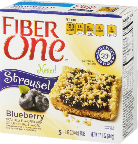 Fiber One Blueberry Streusel Bars Perspective: right