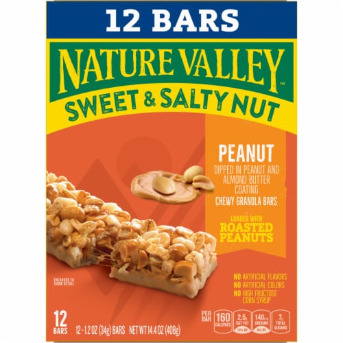 Nature Valley Sweet and Salty Peanut Granola Bars, 12 ct / 1.2 oz