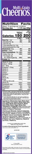 General Mills Multi Grain Cheerios™ Family Size Cereal Perspective: right