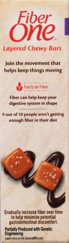 Fiber One™ Salted Caramel & Dark Chocolate Layered Chewy Bars Perspective: right