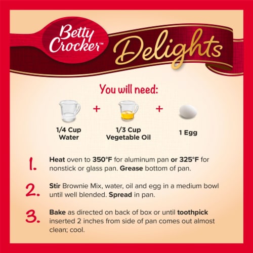Betty Crocker Delights Supreme Chocolate Chunk Brownie Mix Perspective: right