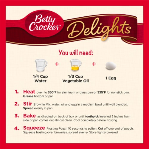 Betty Crocker™ Delights Supreme Frosted Brownie Mix Perspective: right