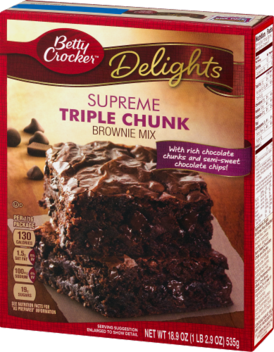 Betty Crocker Supreme Triple Chunk Brownie Mix Perspective: right