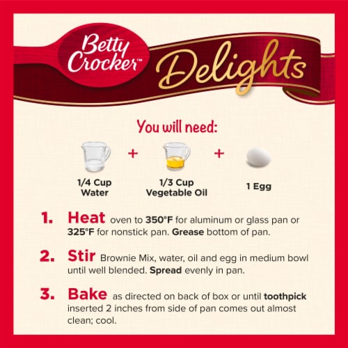 Betty Crocker Delights Supreme Walnut Brownie Mix Perspective: right