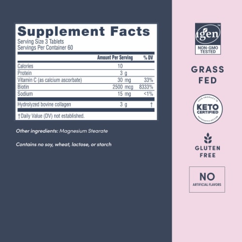 NeoCell Super Collagen With Vitamin C and Biotin Tablets Perspective: right