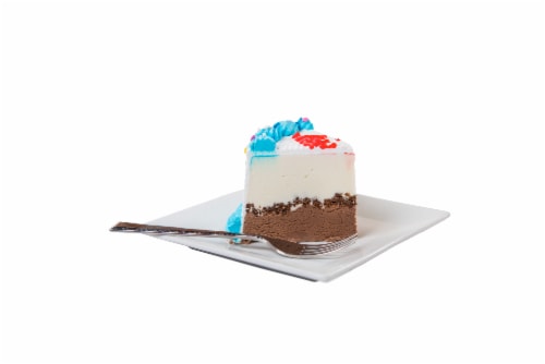 Carvel Round Ice Cream Confetti Cake, Chocolate & Vanilla Ice Cream w/ Crunchies, Serves 18 Perspective: right