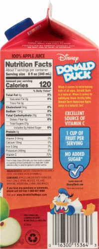 Donald Duck Concentrated Apple Juice Perspective: right