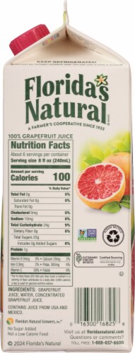 Florida's Natural Ruby Red Grapefruit Juice Perspective: right