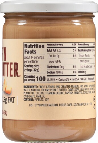 Better'n Peanut Butter Original Peanut Spread Perspective: right