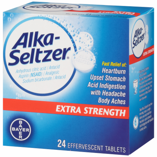 Alka-Seltzer Extra Strength Antacid Effervescent Tablets Perspective: right