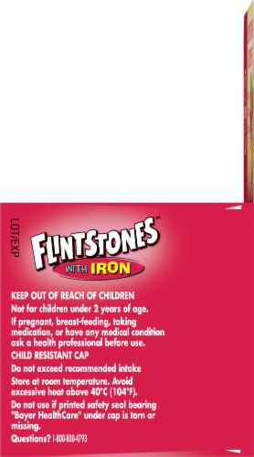 Flintstones™ with Iron Kids Multivitamin Chewable Tablets Perspective: right