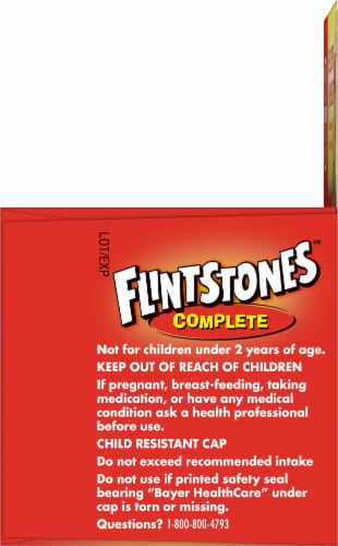 Flintstones™ Complete Kids Multivitamins Chewable Tablets Perspective: right