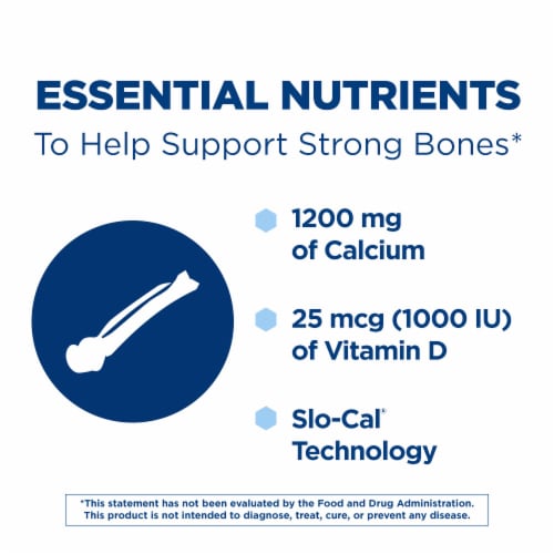 Citracal® +D3 Slo-Cal® Technology Calcium Supplement 1200mg Coated Caplets Perspective: right