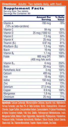 One A Day® Women's Multivitamin Tablets Perspective: right
