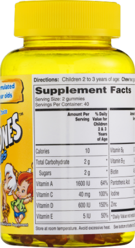 Flintstones Gummies Toddler Vitamins with Vitamins A C D B12 Zinc & more Perspective: right