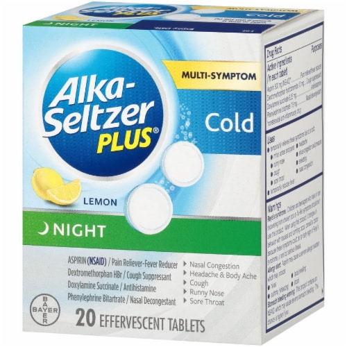 Alka-Seltzer Plus Night Tabs Perspective: right