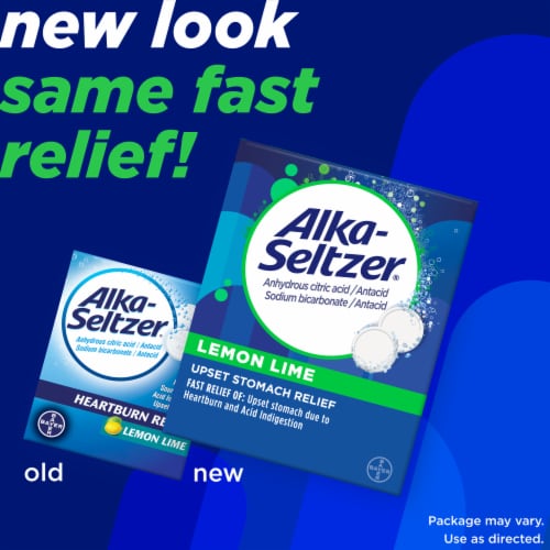 Alka Seltzer® Lemon Lime Tablets Perspective: right