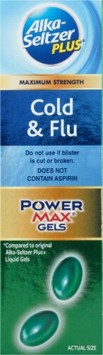 Alka-Seltzer® Plus Cold & Flu PM PowerMax™ Gels Perspective: right