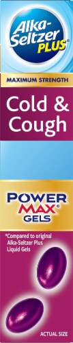 Alka-Seltzer Plus Cold and Cough PowerMax® Liquid Gels Perspective: right