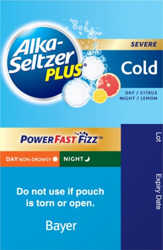 Alka-Seltzer Plus® Lemon & Citrus Cold Day and Night Tablets Perspective: right