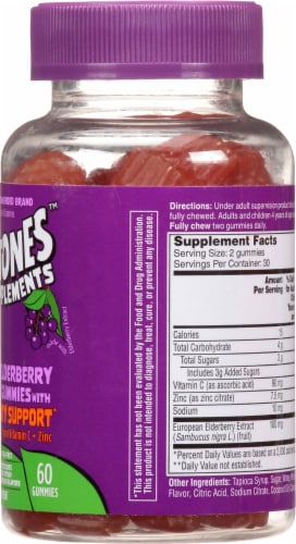 Flintstones™ Kids Elderberry Gummies with Immunity Support Perspective: right