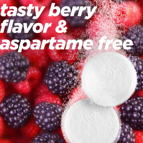 Alka-Seltzer Plus® Berry Maximum Strength Sinus Congestion & Pain Tablets Perspective: right