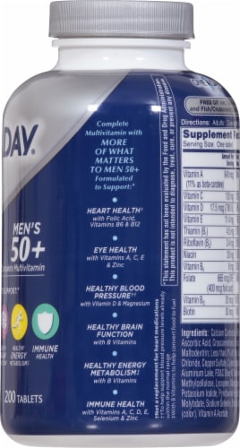 One A Day® Men's 50+ Complete Multivitamin Perspective: right
