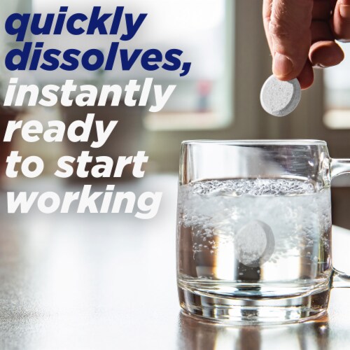 Alka-Seltzer Plus® Severe Cold & Cough PowerFast Fizz™ Citrus Effervescent Tablets Perspective: right