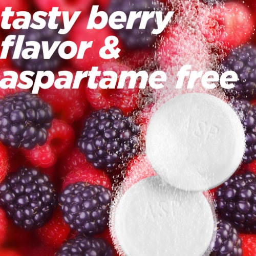 Alka-Seltzer Plus Maximum Strength Sinus Congestion & Pain PowerFast Fizz Berry Effervescent Tablets Perspective: right
